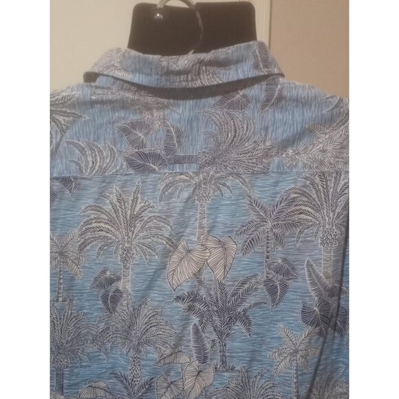 Tori Richard Shirt Men XL Blue Floral Hawaiian Print Button Up Casual Vacation - Picture 7 of 13